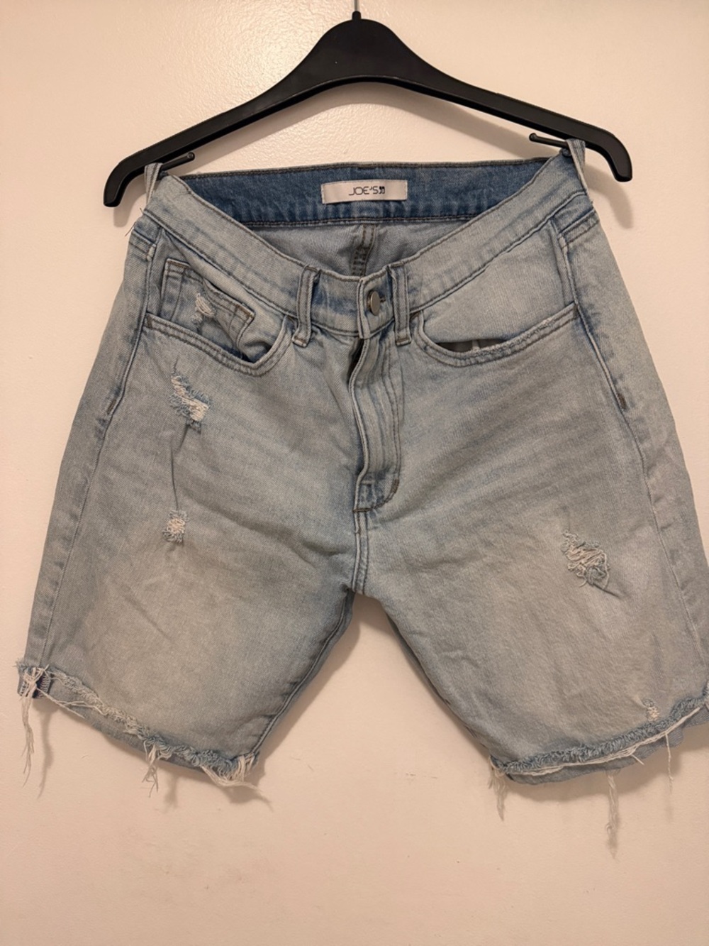 Joe's Jeans Light Blue Distressed Men's Denim Shorts